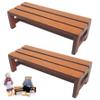 2Pcs Mini Bench 1:12 Scale Mini Benches for Crafts Tiny Wooden Furniture for Dollhouse Accessories and Model Scenes view 1