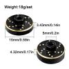 4PCS Brass Wheel Weights Upgrades Wheel Hex Hub Adapter Brass Counterweight for 1/32 Redcat Ascent-32 Upgrades view 3
