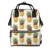 TZTTZT Red Glasses Pineapple Print Diaper Bag Backpack, Toddler Baby Girl Boy Diaper Bag for Mom Dad, Mommy Bags Travel Baby Bags for Women Men view 1
