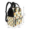 TZTTZT Red Glasses Pineapple Print Diaper Bag Backpack, Toddler Baby Girl Boy Diaper Bag for Mom Dad, Mommy Bags Travel Baby Bags for Women Men view 2