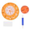 Aramox Ceiling Basketball Hoop, Hanging Indoor Mini Basketball Toy Mounted with Ball Adhesive Patch for Game Fun view 2