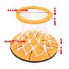 Aramox Ceiling Basketball Hoop, Hanging Indoor Mini Basketball Toy Mounted with Ball Adhesive Patch for Game Fun view 3