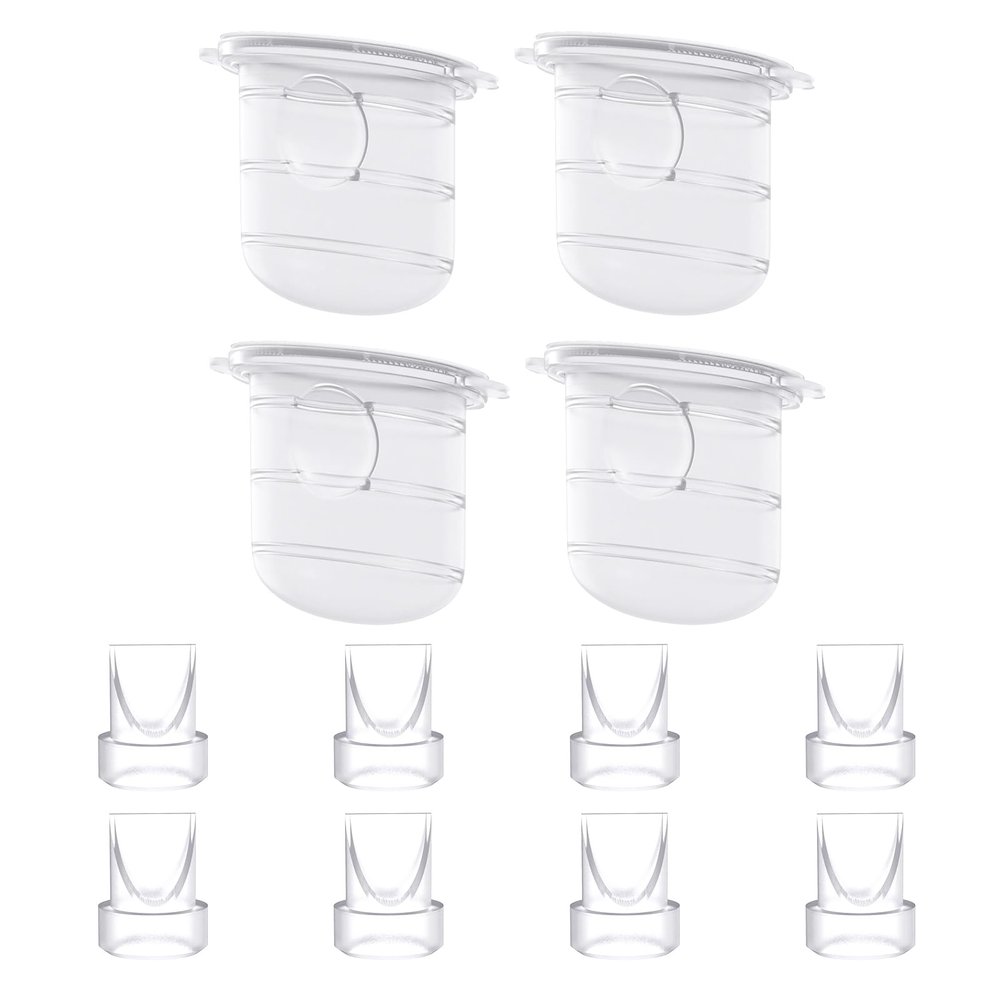 12 Pack Pump Replacement Parts, 8PCS Duckbill Valves 4PCS Silicone Diaphragm Compatible with Momcozy M6, M6 Breast Pumps Replacement Accessories Breastfeeding Essentials Kit