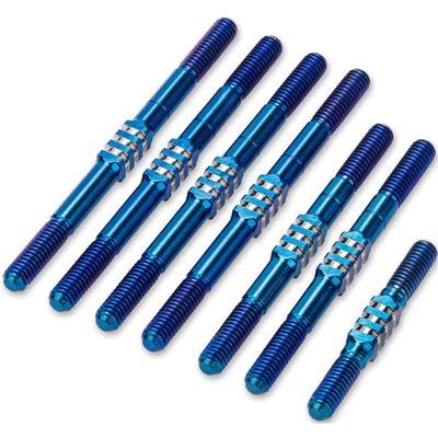 J Concepts 5317-1 Schumacher Cat Pb Fin Titanium Turnbuckle Set (Blue)