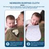 Beaupretty 5pcs Cotton Burp Cloths for Newborns and Babies, Absorbent Burp Clothes Washcloths with Printed Patterns, Soft Cotton Feeding and Drool Towels for Boys and Random Style view 4