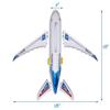 Electric Kids Action Toy Airplane, with Lights and Sounds, for Boys and Girls Gift (White) view 2