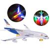 Electric Kids Action Toy Airplane, with Lights and Sounds, for Boys and Girls Gift (White) view 4