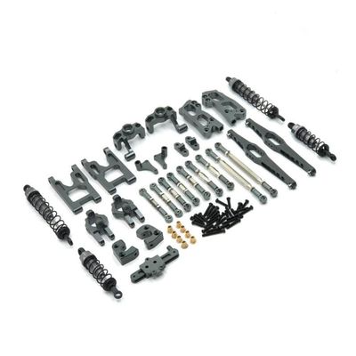 12427 12428 12423 FY-03 1/12RC Car Metal Upgraded Spare Parts Steering Cup Swing Arm Body Rod Shock Absorber Compatible with(Titanium)