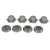 4 Pcs 2.6in Beadlock Wheels Rims, Aluminum Alloy RC Crawler Wheels for 1/10 Remote Control Car, Reusable Non - Adhesive Off - Road Rims with High Wear Resistance (Ti Color) view 2