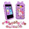 Kids Smart Phone for Gifts Birthday Christmas,Gimubaba Toy Phone Toddler Cell Phone Play Phone with 2.8" Touchscreen/Dual Camera/TF Card for Playing Game/Music/Learning (Purple) view 1