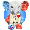 Kikilishop Heart Surgery Gifts for Kids - Personalized 17" Custom Scar Buddies - Choose Your Heart + Scars - Gifts for Heart Surgery - CHD Awareness Products (Sensory Elephant) view 1