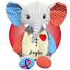 Kikilishop Heart Surgery Gifts for Kids - Personalized 17" Custom Scar Buddies - Choose Your Heart + Scars - Gifts for Heart Surgery - CHD Awareness Products (Sensory Elephant) view 2