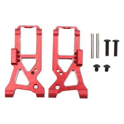 Aluminum Alloy Front Suspension Arms Metal Front Swing Arm Upgrade Parts for 4 Tec 2.0 3.0 1/10 RC On Road Car Strong Durable Lightweight Performance Boost (Red)