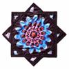 BVCY Flow Star UV Juggling Toy Easy to Rotate Beginners Cloth Spinning Flying Toy Beginners Cloth Spinning R07-style4 Blue&Black view 2