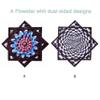BVCY Flow Star UV Juggling Toy Easy to Rotate Beginners Cloth Spinning Flying Toy Beginners Cloth Spinning R07-style4 Blue&Black view 3