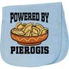 inktastic Powered by Pierogis Baby Burp Cloth Light Blue 48330 view 1