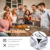 Couple Steel Dice for Date Night, Easter Basket Stuffers Gifts for Mens Adults, Spinning Food Decision Dice, 6-Side Metal Food Dice, Anniversary Birthday Wedding Couples Gifts for Him Her view 3