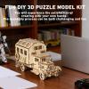 3D Wooden Puzzle, RV Model Kit for Adults & Teens, DIY Mechanical Wooden Model Kits, 11.88in X 6.49in Brain Teaser, Creative Wood Craft Puzzle Gift & Desk Decor view 4
