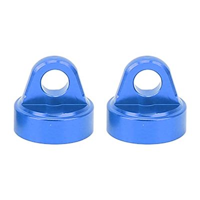 Aluminum Alloy RC Shock Absorber Top Cap, Replacement Damper Cap Protector for Tenacity Pro 1/10 RC Car, CNC Machined Lightweight Shock Cover with Precise Fit (Blue)
