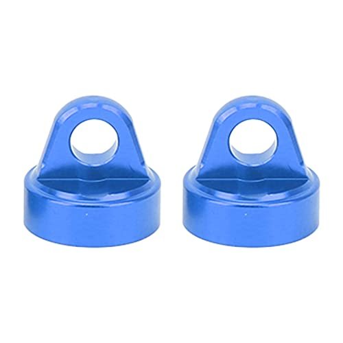Aluminum Alloy RC Shock Absorber Top Cap, Replacement Damper Cap Protector for Tenacity Pro 1/10 RC Car, CNC Machined Lightweight Shock Cover with Precise Fit (Blue)