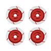 Gucagle RC Brake Disc Aluminum Alloy Wheel Accessory High Performance Non Directional Braking Surface Durable Upgrade Part for HSP 94123 R31 1/10 RC Car 4pcs Set Yellow Red Purple Pink (Red) view 3