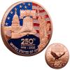 2026 U.S. Independence 250th Anniversary Commemorative Coin Relief Design Suitable for Parent-Child Education, Decoration, Gifting, and Collectible Coin Replica Sets(Copper Red) view 1