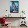 500 Piece Wooden Jigsaw Puzzle Comical Rabbit Reading Newspaper in Bathroom, Lighthearted Animal Art, Leisure Puzzle, Humor Decor, Gift view 3