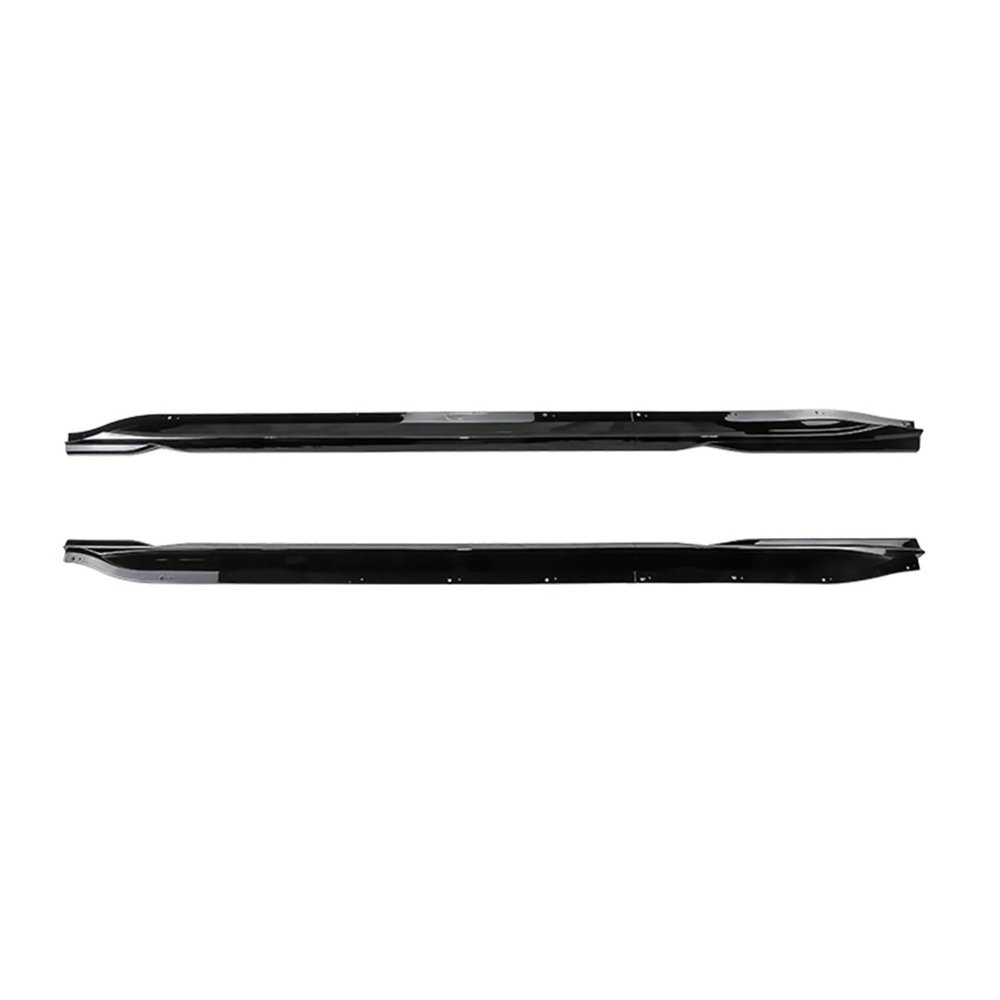 A Set Car Side Skirt Compatible with M3 G80 G81 2021-2023 Spoiler Splitter Diffuser Body Kit Protection Carbon Fiber Look Maxton Style(Gloss Black)