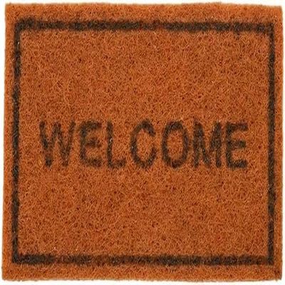 1Pc Brown 1/12 Miniature Welcome Mats Carpets Doormat Dollhouse Decoration Accessories, Vintage Mini Welcome Floor Mat Pad Floor Rug Cover Blankets