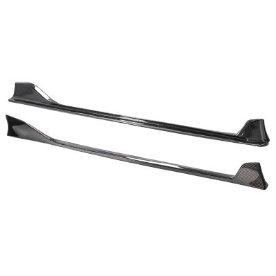 A Pair Car Side Skirt Extension Splitter Spoiler AG Style Plate Bumper Compatible with Toyota Supra GR Supra A90 A91 2020-2024(Carbon Fiber f)