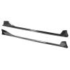 A Pair Car Side Skirt Extension Splitter Spoiler AG Style Plate Bumper Compatible with Toyota Supra GR Supra A90 A91 2020-2024(Carbon Fiber f) view 1