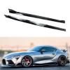 A Pair Car Side Skirt Extension Splitter Spoiler AG Style Plate Bumper Compatible with Toyota Supra GR Supra A90 A91 2020-2024(Carbon Fiber f) view 3
