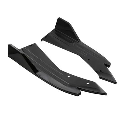 2 Pcs 48cm Universal Rear Bumper Protector Canards Splitter Compatible with Chrysler 300 300C SRT8 Side Skirt Guard Body Kits Car Accessories(Glossy Black)