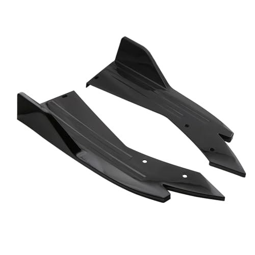 2 Pcs 48cm Universal Rear Bumper Protector Canards Splitter Compatible with Chrysler 300 300C SRT8 Side Skirt Guard Body Kits Car Accessories(Glossy Black)