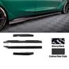 4 PCS Compatible with M3 G80 G81 2021-2023 Car Side Skirt Spoiler Splitter Diffuser Body Kit Carbon Fiber Look Glossy Black(Gloss Black) view 2