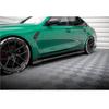 4 PCS Compatible with M3 G80 G81 2021-2023 Car Side Skirt Spoiler Splitter Diffuser Body Kit Carbon Fiber Look Glossy Black(Gloss Black) view 3