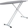 Folding Ironing Board with Adjustable Height , Carbon Steel X-Legs, Scorch-Proof Polyester Cover & Iron Rest Stand view 1