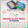30 Read and Rhyme Flip Books, Phonics Flash Cards, Word Family Build Book, Learn to Read Sight Words Flash Cards Kindergarten, Phonics Flip Books for Kids Preschool Learning Activity, Reading Games view 4