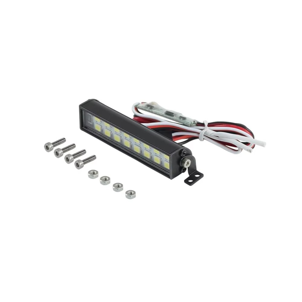 RC lighting Parts For Axial For Scx10 For Trx-4 For Trx6 For Rgt 86100 Tf2 D90 D110 1/10 4 6 Bar Roof Lamp Bright Search Light Rc Crawler(52mm)