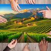 Puzzles for Adults 1000 Pieces Vineyard Landscape Rolling Hills Mountain Views Sunset Wooden Jigsaw Puzzles Challenging Clearance Puzzle Fun Family Game Kids Toy Gift Home Decor view 4