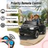 Segmart Licensed RAM 1500 2-Seater Ride on Truck, 24V Electric Car with Roll Bar & Searchlights, Remote Control, All-Terrain Suspension (Black) view 4