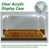 Hobby Display Cases with Wood Base, L 8 12 16 20in, Visible Action Figure Protector for Collectibles Trophy, Model Storage Bins(10x10x10cm (4x4x4in)) view 3