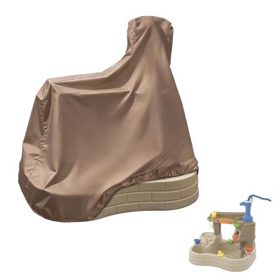 Krismile Kids Water Sensory Table Pool Cover, Heavy-Duty Waterproof Dust Proof Anti-UV Water Table Cover, Suitable for Splash Discovery Pond (Brown)