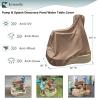 Krismile Kids Water Sensory Table Pool Cover, Heavy-Duty Waterproof Dust Proof Anti-UV Water Table Cover, Suitable for Splash Discovery Pond (Brown) view 2