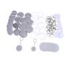 Blank Button Making Supplies 100sets 44mm/58mm DIY Blank Mirror Keychain Badges Kit for Button Badge Making Personalized Gifts Press Maker(58mm) view 1
