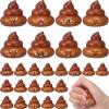 Leyndo 25 Pcs Original Poop Stress Ball Stretchy Sensory Poop Toys Poo Figures for Halloween Party Favors Joke Tricky Anxiety Relief Decor in Funny Pose Birthday Gift Prizes (Brown) view 1