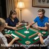 Acrylic Mahjong Rack,Tortoise Shell Acrylic Mahjong Rack Set with Fully Detachable Magnetic Pushers,17.5/20 Inch Extended Length Racks, for Seniors Hobbyists Family Home Game Nights view 2