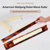 Acrylic Mahjong Rack,Tortoise Shell Acrylic Mahjong Rack Set with Fully Detachable Magnetic Pushers,17.5/20 Inch Extended Length Racks, for Seniors Hobbyists Family Home Game Nights view 3