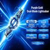 Double Ended Retractable Sword, LED Light Up Rotating Double Edged Saber, Expandable Glow Sword for Kids Indoor Outdoor Play (Blue) view 4