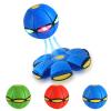 Agaommio Magic Bouncing Ball 6-Light Dual Form Pop up, Meta Ball Metaball Transforming Design Flying Saucer Bouncy Interactive Bouncing Balls for Children Dogs Pets Toys (Blue Ball) view 1